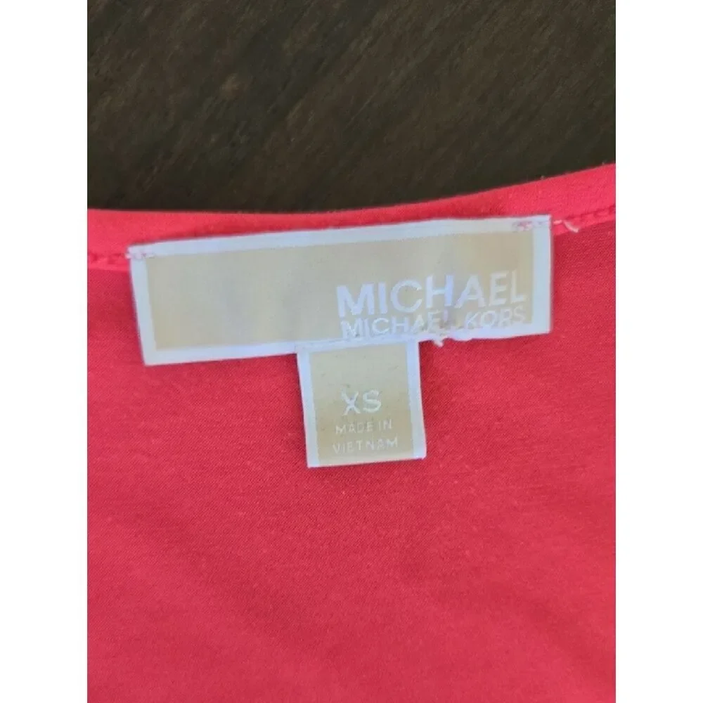 Michael Kors Sleeveless Coral-Pink Maxi Dress